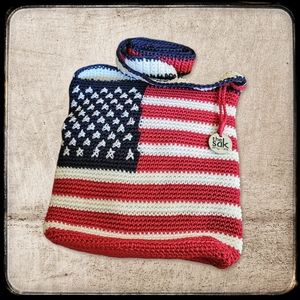 The Sak Originals Crochet Flag Crossbody Bag
